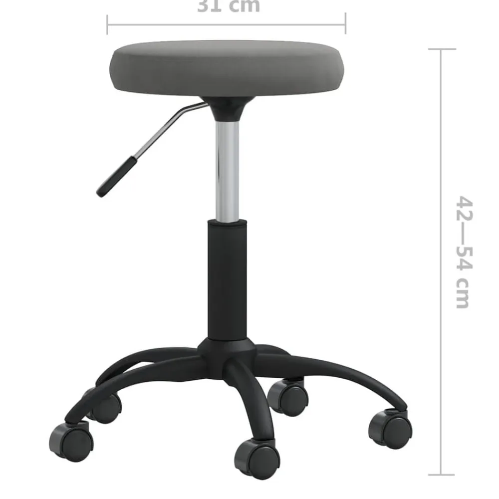 vidaXL Mobiliario De Oficina-Silla de oficina giratoria de terciopelo