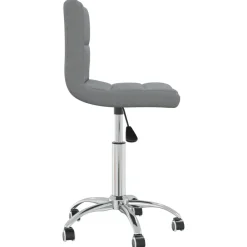 vidaXL Silla de oficina giratoria de tela Gris claro Outlet
