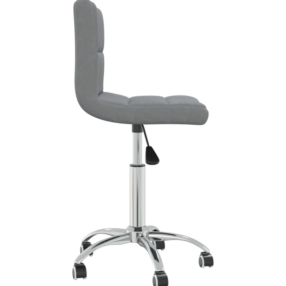 vidaXL Silla de oficina giratoria de tela Gris claro Outlet