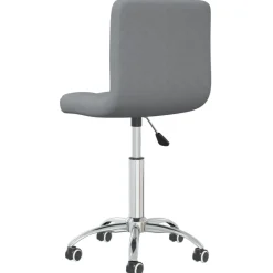 vidaXL Silla de oficina giratoria de tela Gris claro Outlet