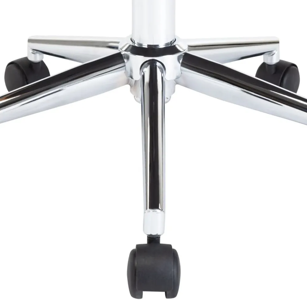 vidaXL Silla de oficina giratoria madera curvada cuero sintético negro negro y marrón oscuro