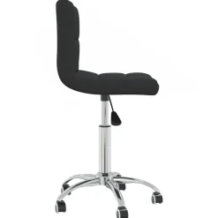 vidaXL Mobiliario De Oficina-Silla de oficina giratoria de tela negra