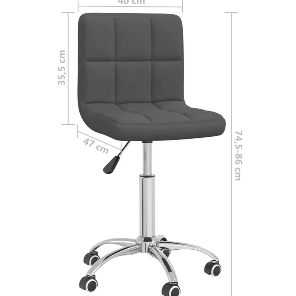 vidaXL Mobiliario De Oficina-Silla de oficina giratoria tela