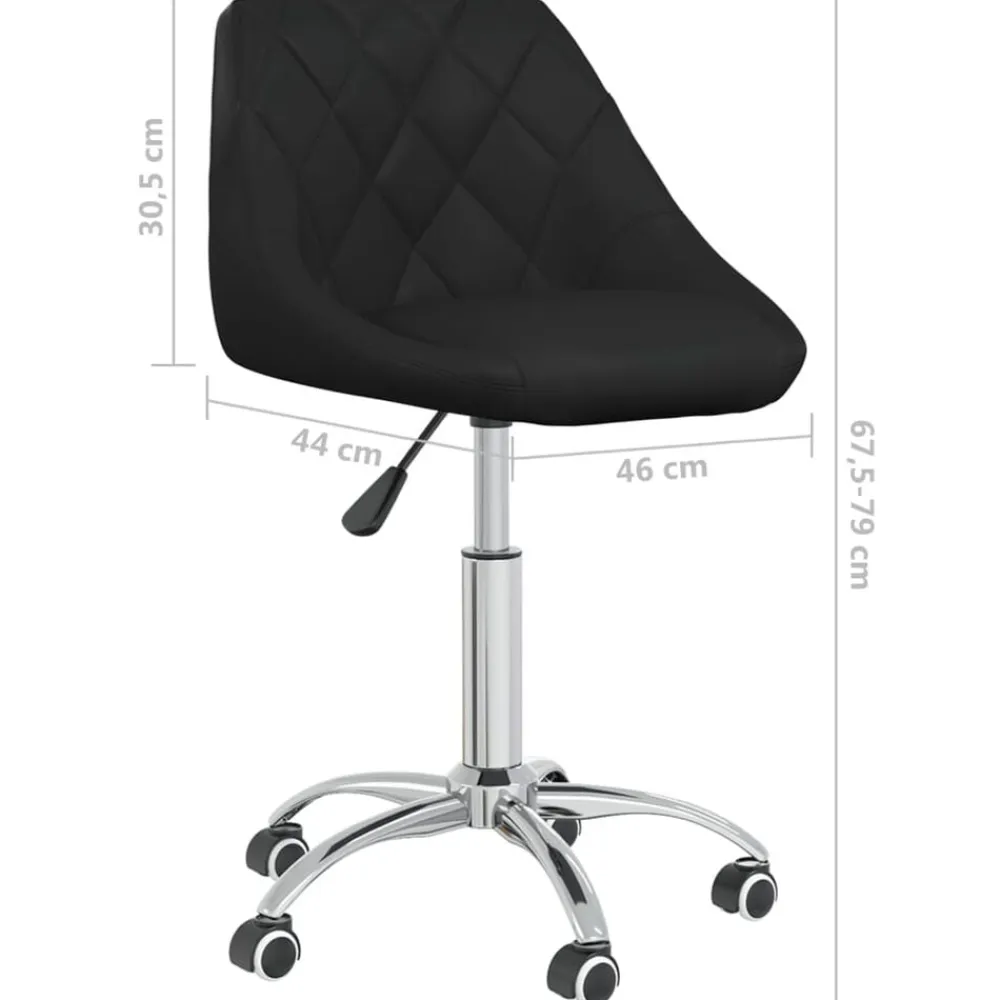 vidaXL Mobiliario De Oficina-Silla de oficina giratoria de cuero sintético
