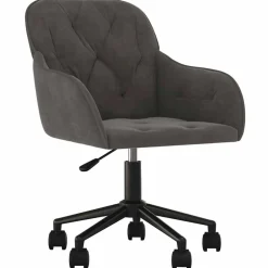vidaXL Mobiliario De Oficina-Silla de oficina giratoria de terciopelo