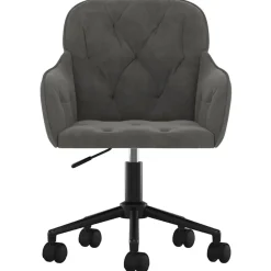 vidaXL Mobiliario De Oficina-Silla de oficina giratoria de terciopelo