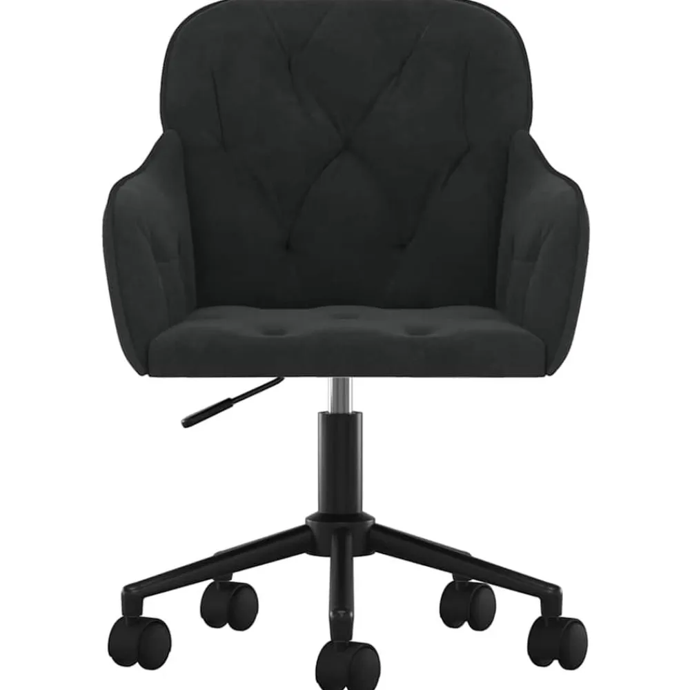 vidaXL Mobiliario De Oficina-Silla de oficina giratoria de terciopelo