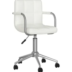 vidaXL Mobiliario De Oficina-Silla de oficina giratoria de cuero sintético