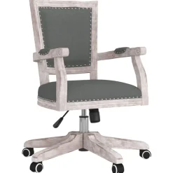vidaXL Mobiliario De Oficina-Silla de oficina giratoria tela oscuro