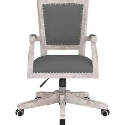 vidaXL Mobiliario De Oficina-Silla de oficina giratoria tela oscuro