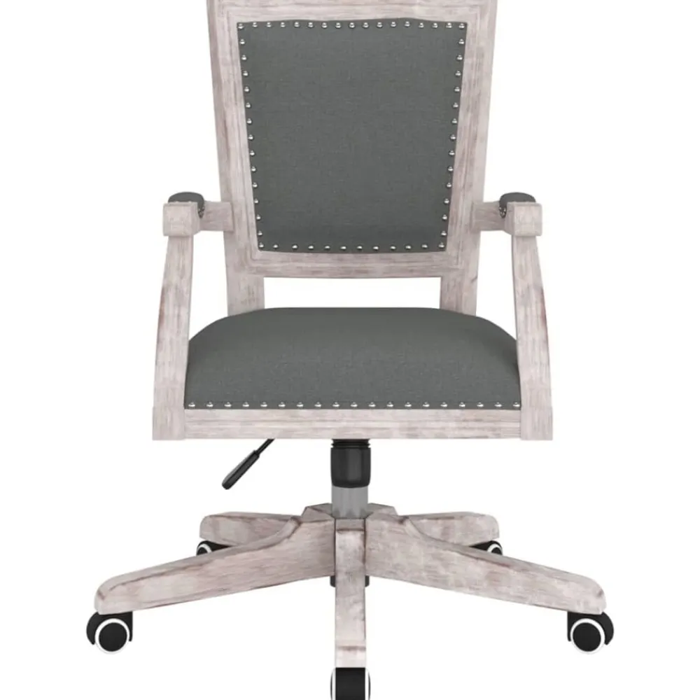 vidaXL Mobiliario De Oficina-Silla de oficina giratoria tela oscuro