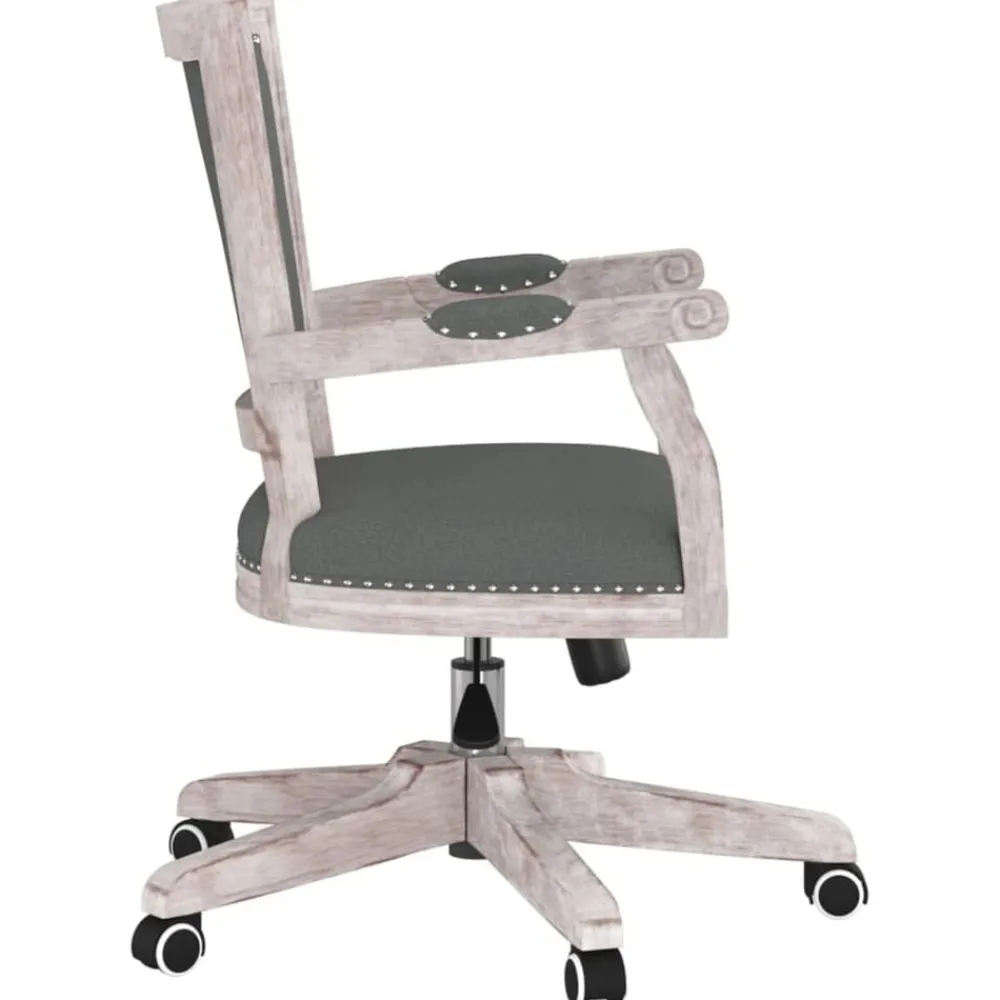 vidaXL Mobiliario De Oficina-Silla de oficina giratoria tela oscuro