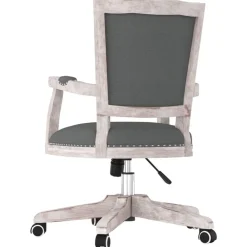 vidaXL Mobiliario De Oficina-Silla de oficina giratoria tela oscuro