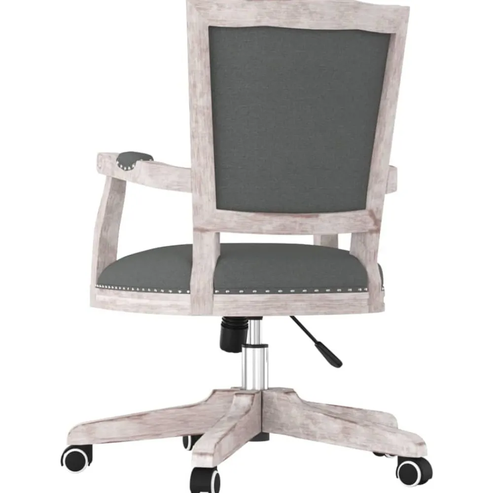 vidaXL Mobiliario De Oficina-Silla de oficina giratoria tela oscuro