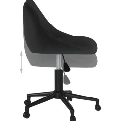 vidaXL Mobiliario De Oficina-Silla de oficina giratoria de terciopelo