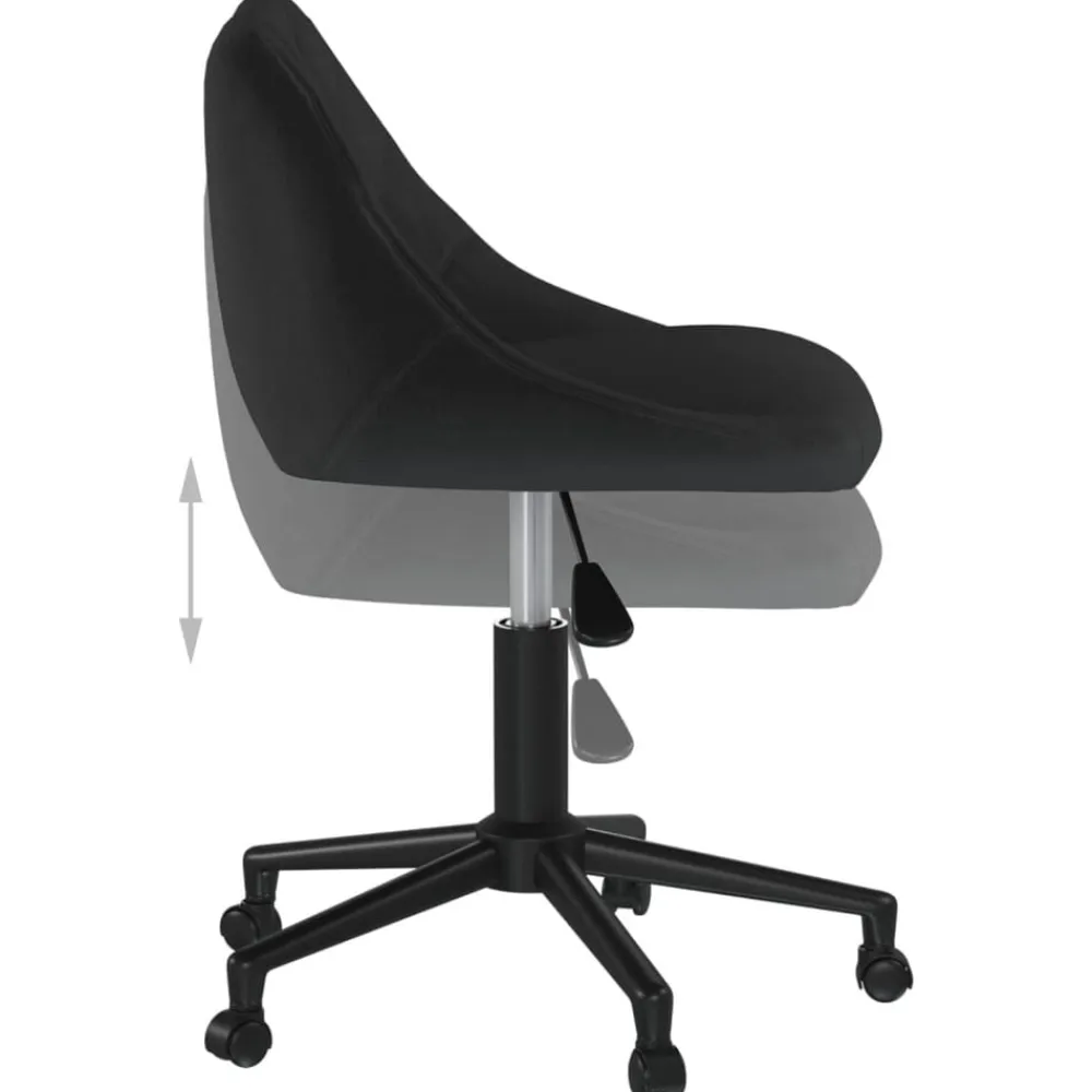 vidaXL Mobiliario De Oficina-Silla de oficina giratoria de terciopelo