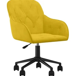 vidaXL Mobiliario De Oficina-Silla de oficina giratoria de terciopelo