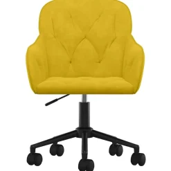 vidaXL Mobiliario De Oficina-Silla de oficina giratoria de terciopelo