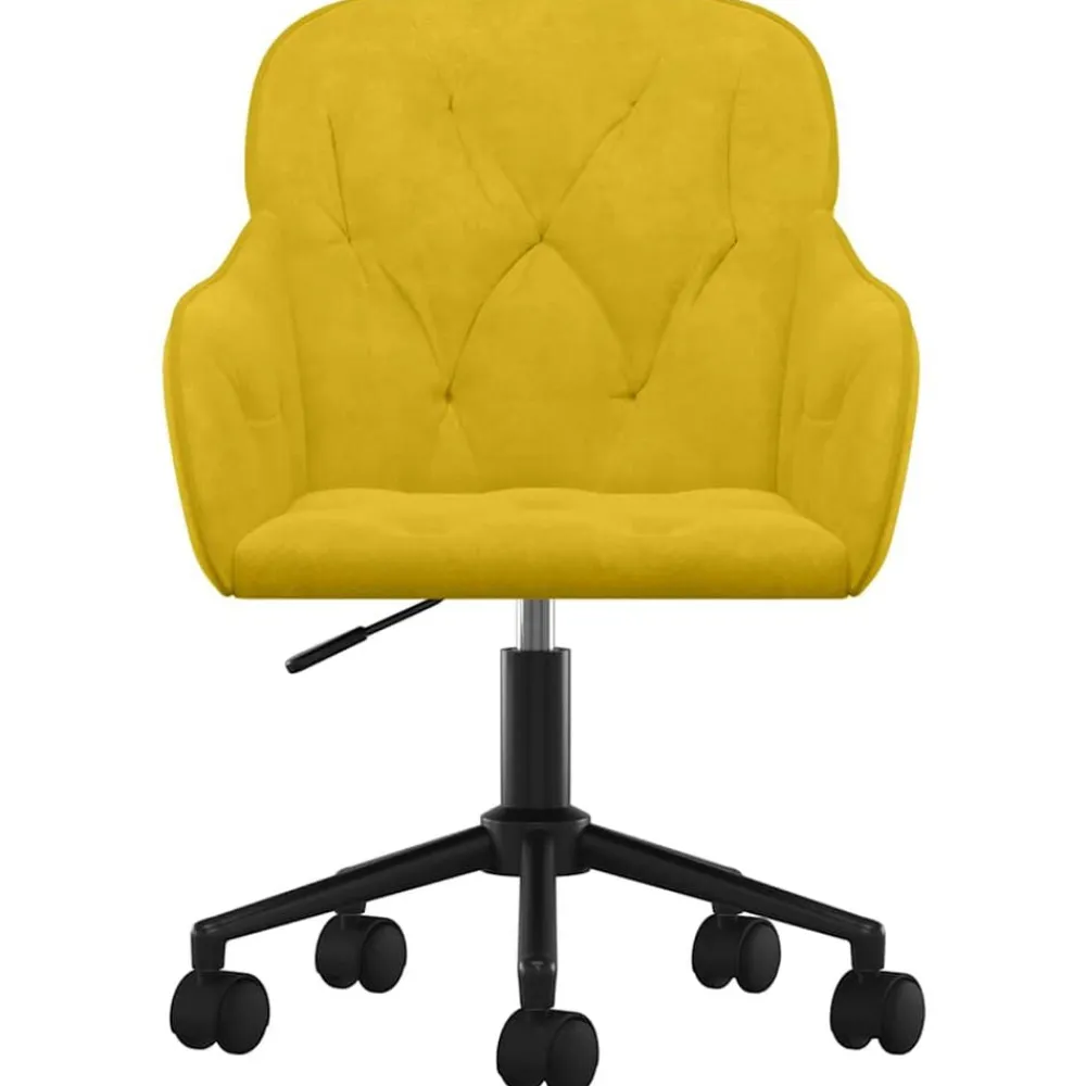 vidaXL Mobiliario De Oficina-Silla de oficina giratoria de terciopelo