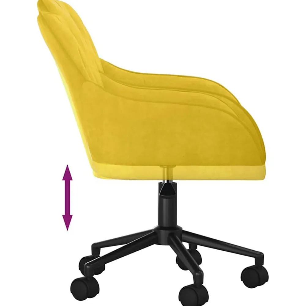 vidaXL Mobiliario De Oficina-Silla de oficina giratoria de terciopelo