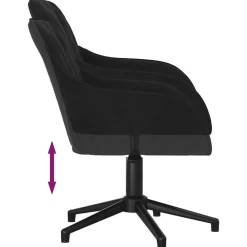 vidaXL Mobiliario De Oficina-Silla de oficina giratoria de terciopelo