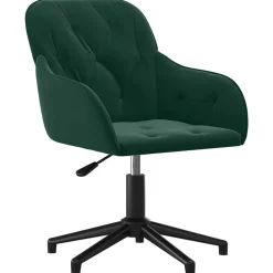 vidaXL Mobiliario De Oficina-Silla de oficina giratoria de terciopelo