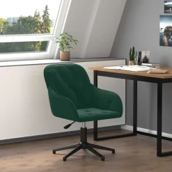 vidaXL Mobiliario De Oficina-Silla de oficina giratoria de terciopelo