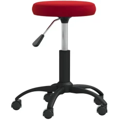vidaXL Silla de oficina giratoria de terciopelo rojo tinto Rojo vino tinto Online
