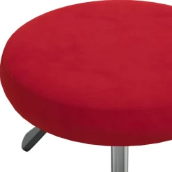 vidaXL Silla de oficina giratoria de terciopelo rojo tinto Rojo vino tinto Online