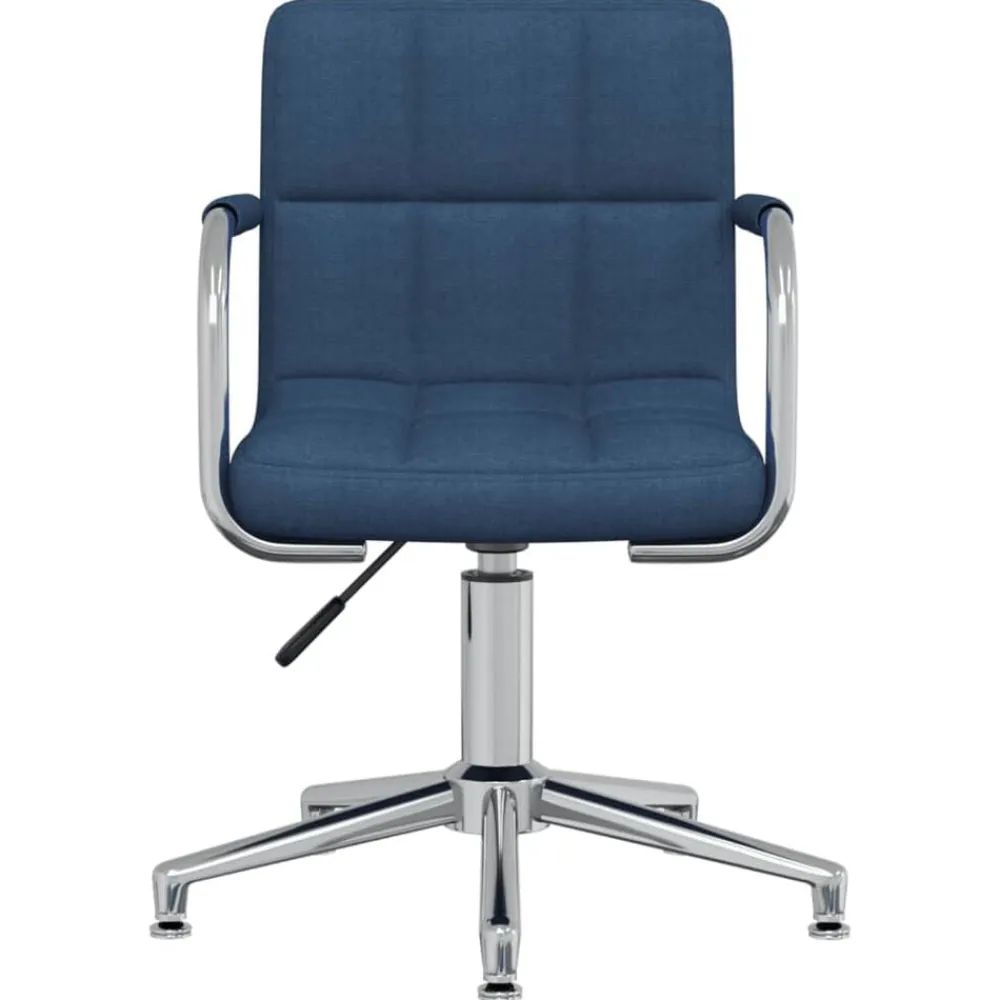 vidaXL Silla de oficina giratoria de tela Azul Online
