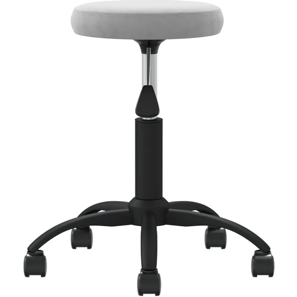vidaXL Silla de oficina giratoria de terciopelo Gris claro Sale