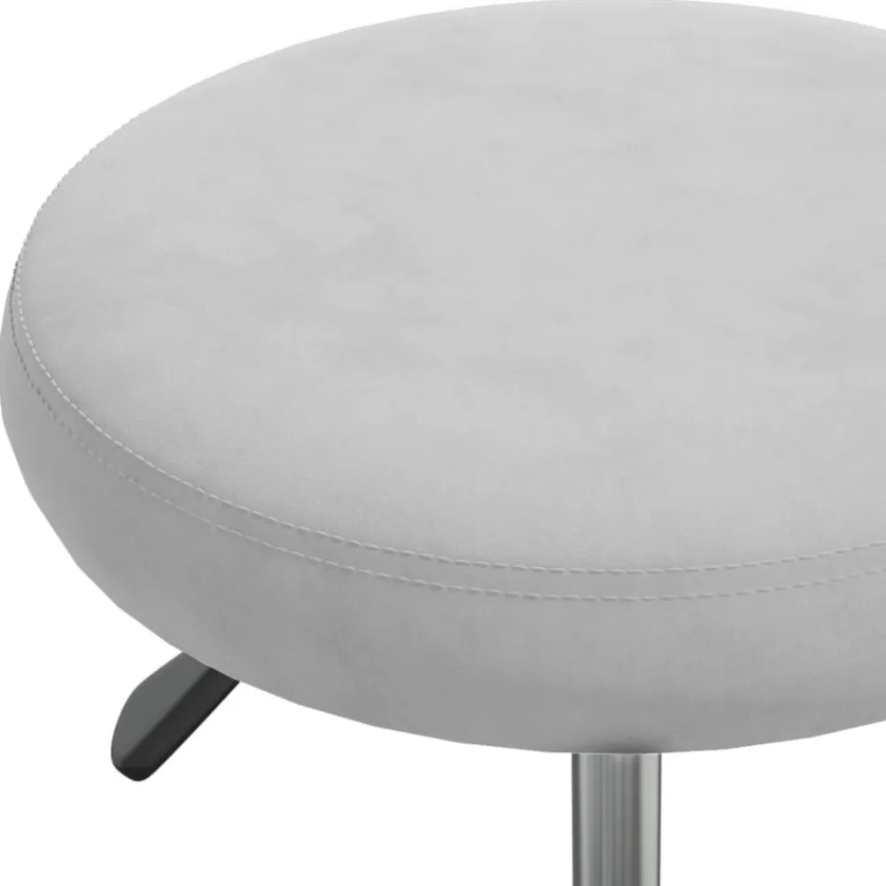 vidaXL Silla de oficina giratoria de terciopelo Gris claro Sale