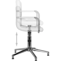 vidaXL Mobiliario De Oficina-Silla de oficina giratoria de cuero sintético