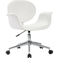 vidaXL Mobiliario De Oficina-Silla de oficina giratoria de cuero sintético