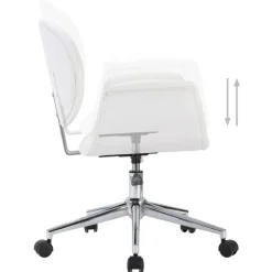 vidaXL Mobiliario De Oficina-Silla de oficina giratoria de cuero sintético