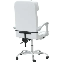 vidaXL Mobiliario De Oficina-Silla de oficina reclinable cuero sintético