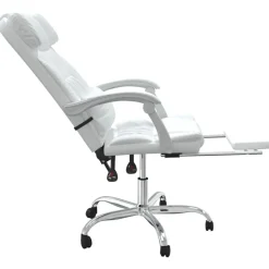 vidaXL Mobiliario De Oficina-Silla de oficina reclinable cuero sintético