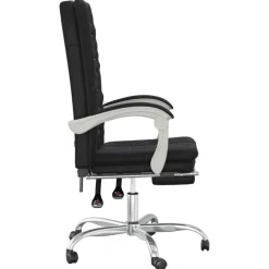 vidaXL Mobiliario De Oficina-Silla de oficina reclinable cuero sintético