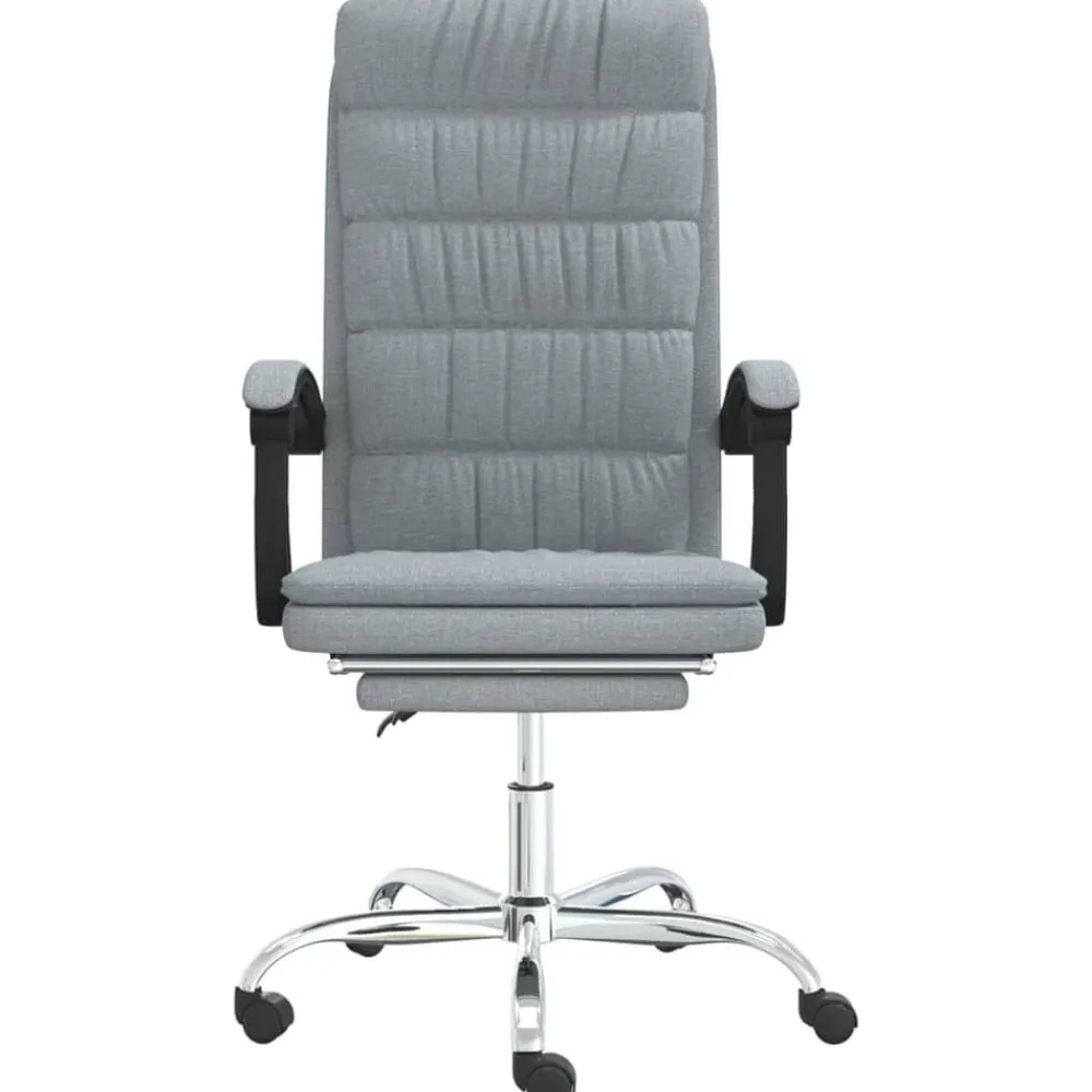 vidaXL Mobiliario De Oficina-Silla de oficina reclinable de tela