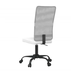vidaXL Silla de oficina regulable en altura tela de malla blanca Blanco Online
