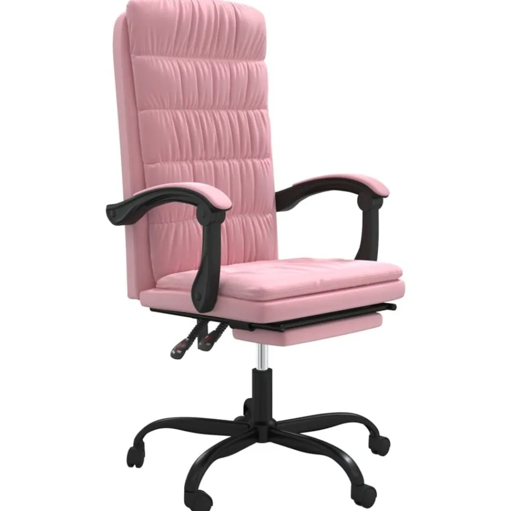 vidaXL Mobiliario De Oficina-Silla de oficina reclinable terciopelo