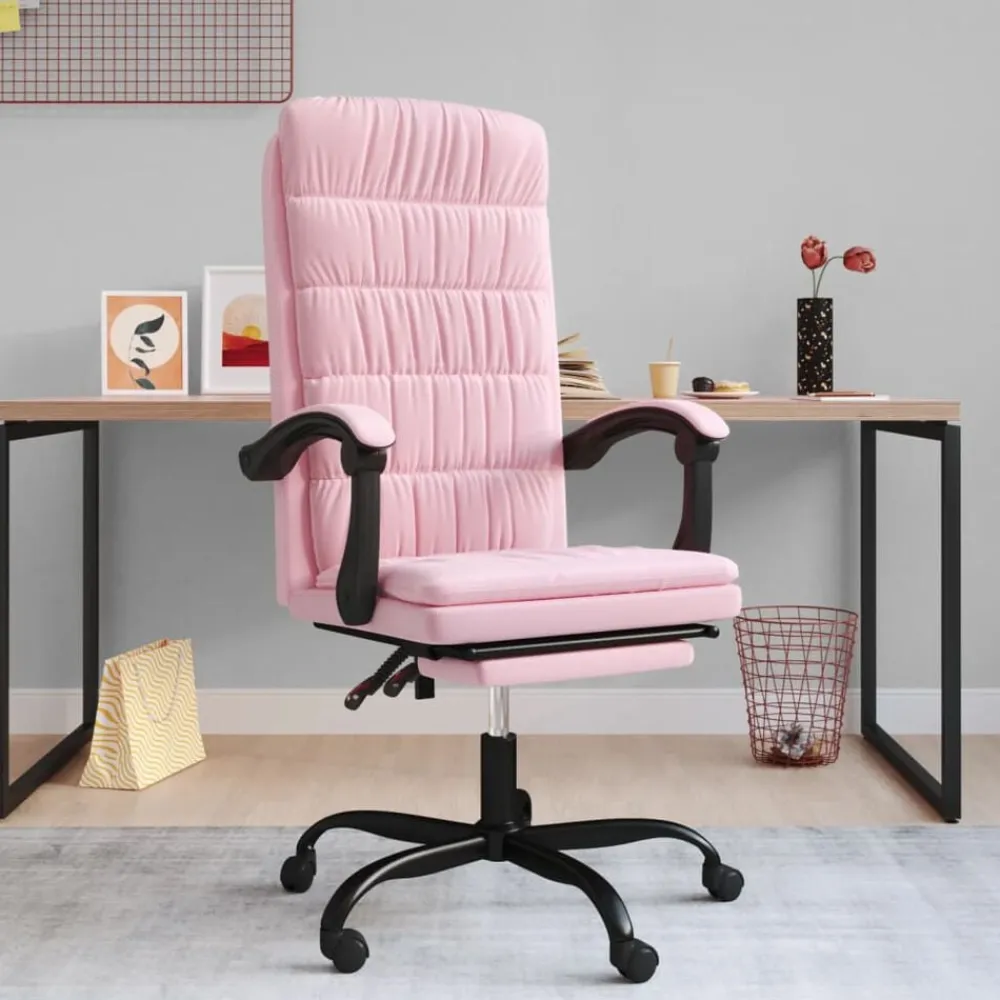 vidaXL Mobiliario De Oficina-Silla de oficina reclinable terciopelo