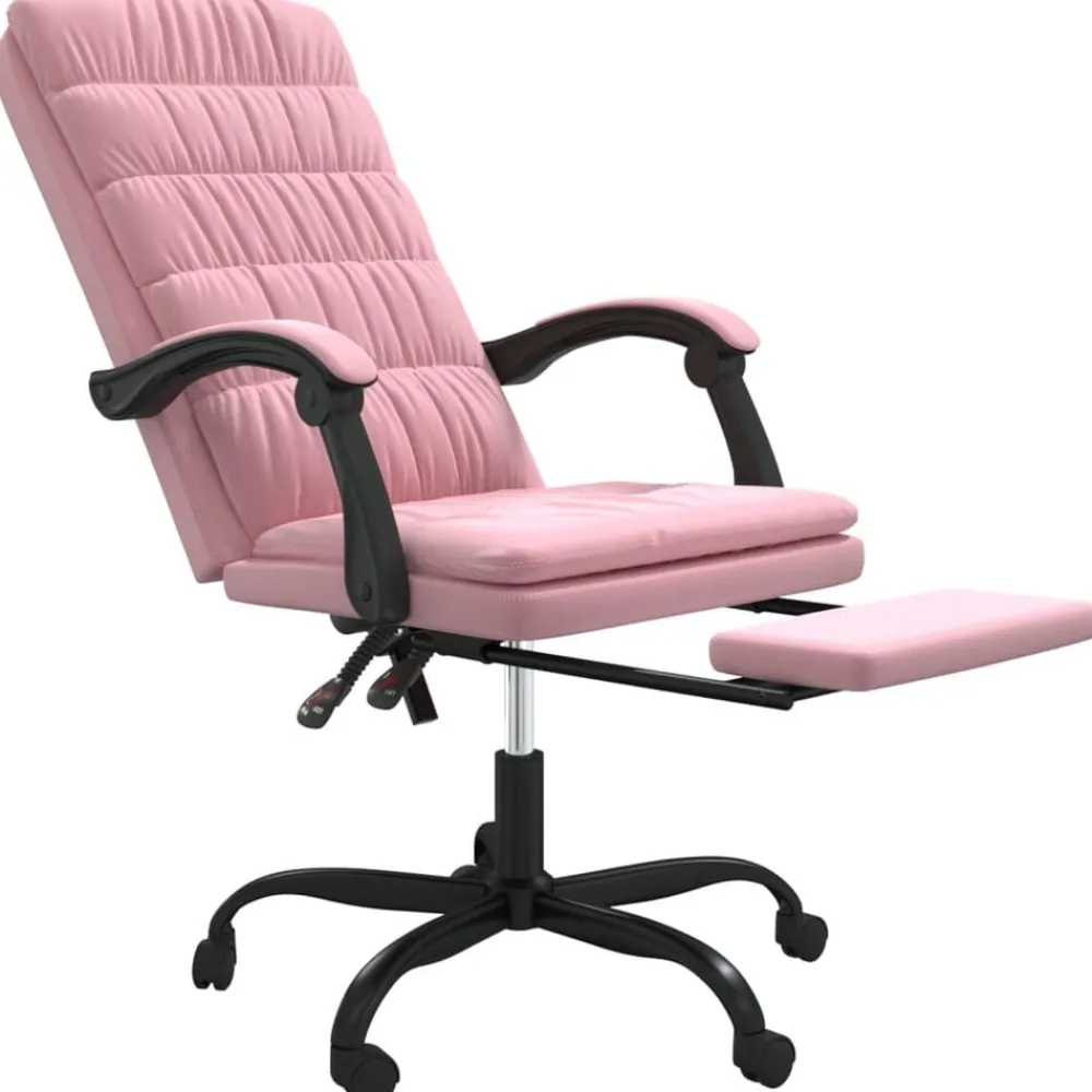 vidaXL Mobiliario De Oficina-Silla de oficina reclinable terciopelo