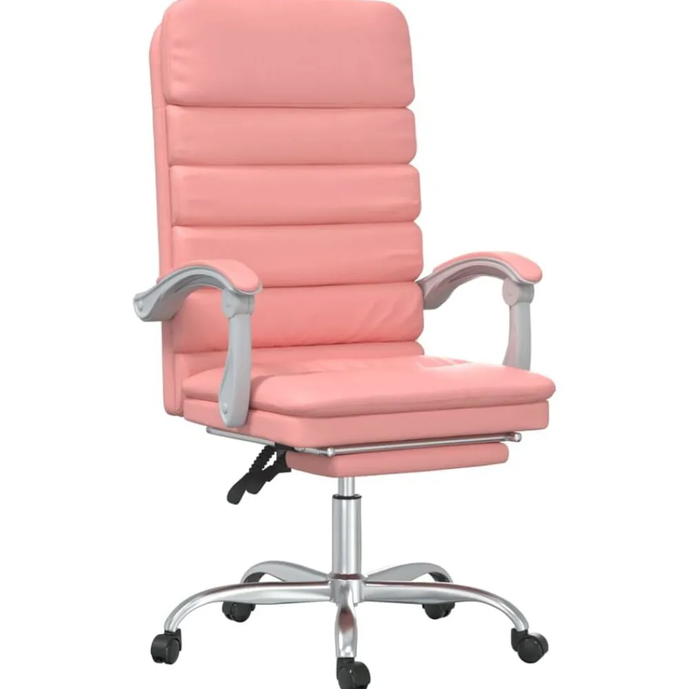 vidaXL Mobiliario De Oficina-Silla de oficina reclinable masaje cuero sintético