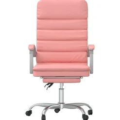 vidaXL Mobiliario De Oficina-Silla de oficina reclinable masaje cuero sintético