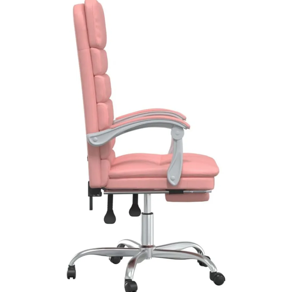 vidaXL Mobiliario De Oficina-Silla de oficina reclinable masaje cuero sintético
