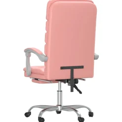 vidaXL Mobiliario De Oficina-Silla de oficina reclinable masaje cuero sintético
