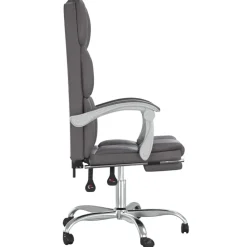 vidaXL Mobiliario De Oficina-Silla de oficina reclinable cuero sintético