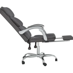 vidaXL Mobiliario De Oficina-Silla de oficina reclinable cuero sintético