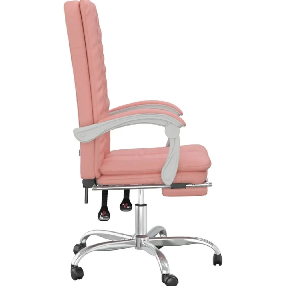 vidaXL Mobiliario De Oficina-Silla de oficina reclinable cuero sintético